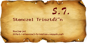 Stenczel Trisztán névjegykártya